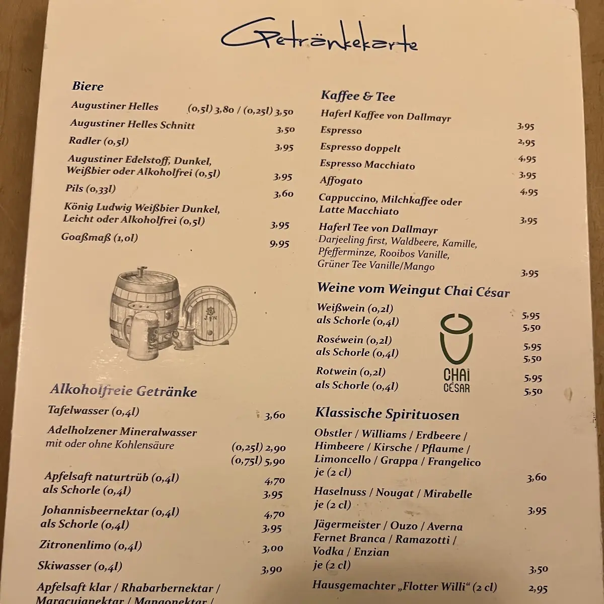 Speisekarte photo 1