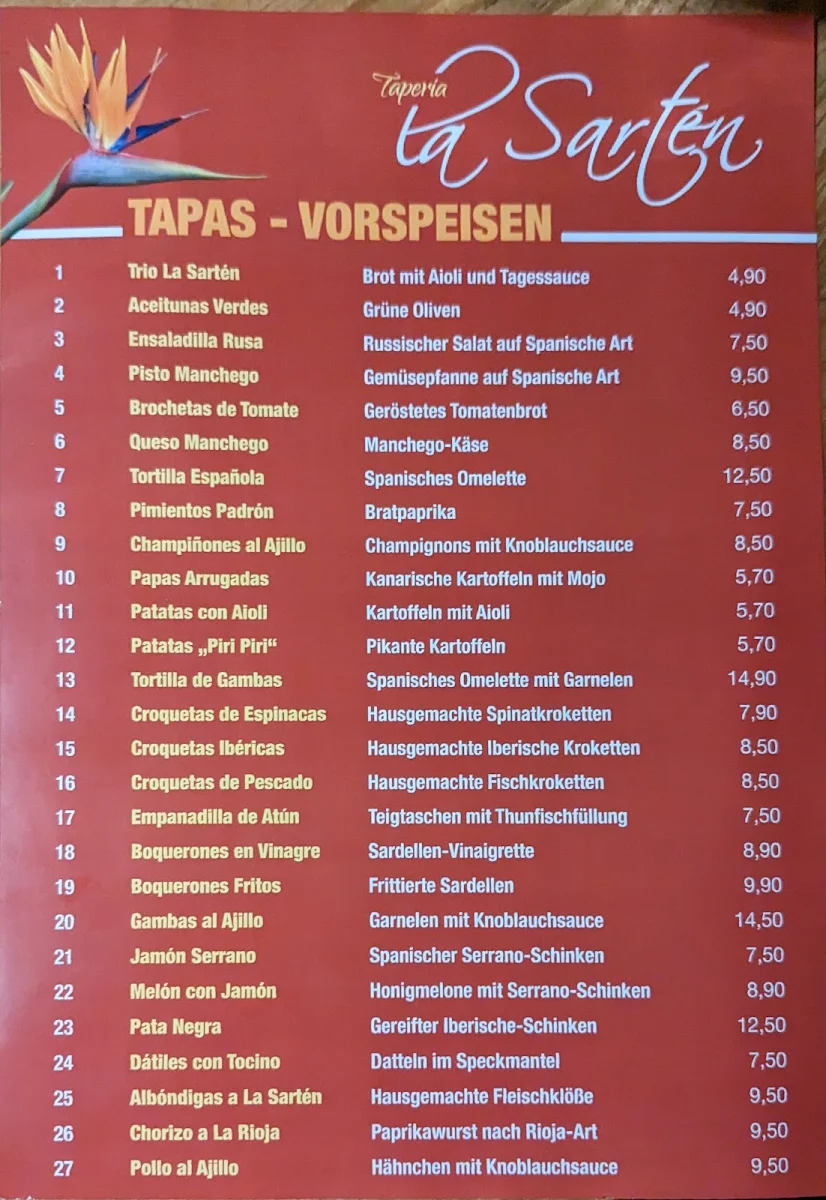 Speisekarte photo 2
