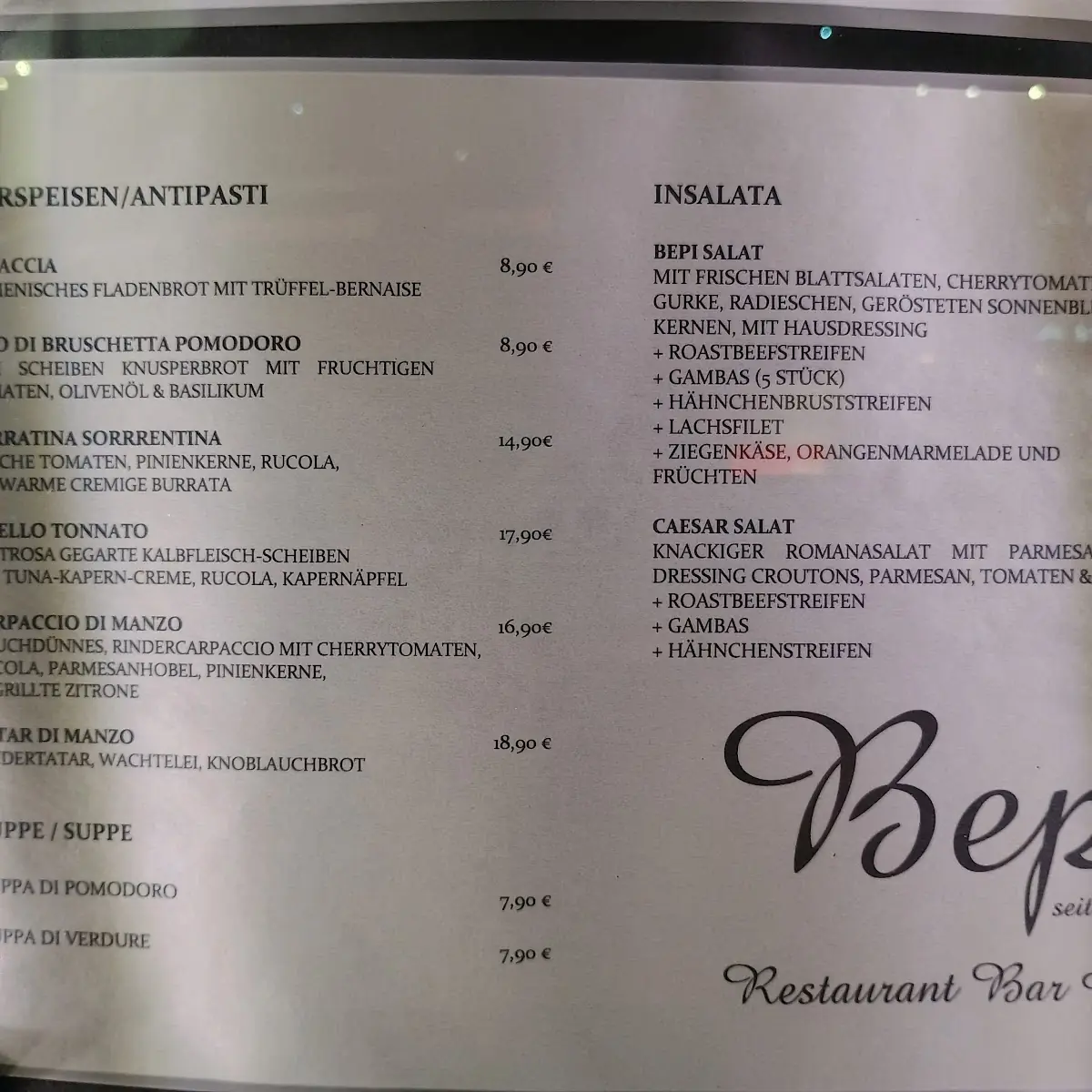 Speisekarte photo 5
