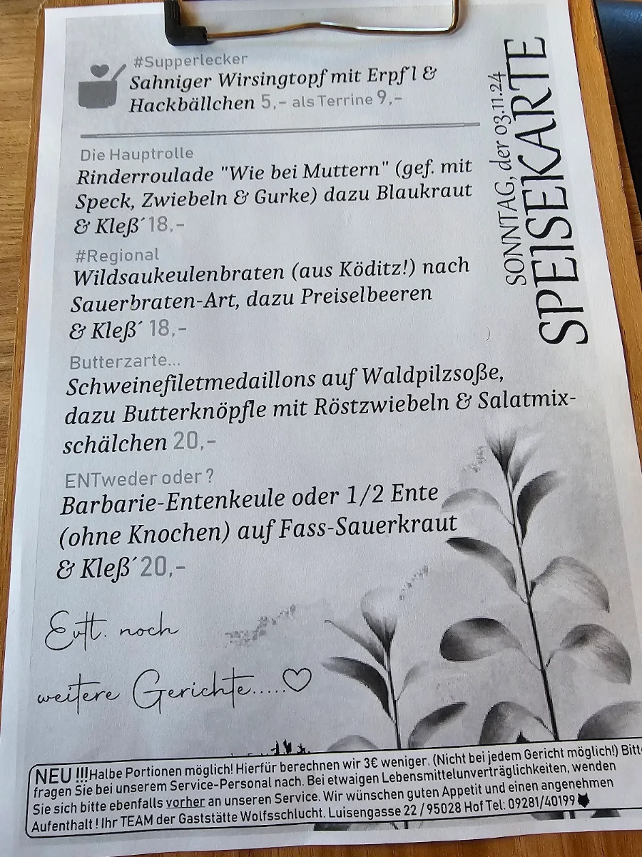 Speisekarte photo 5