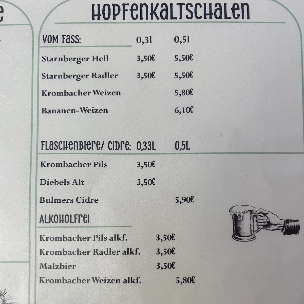 Speisekarte photo 2
