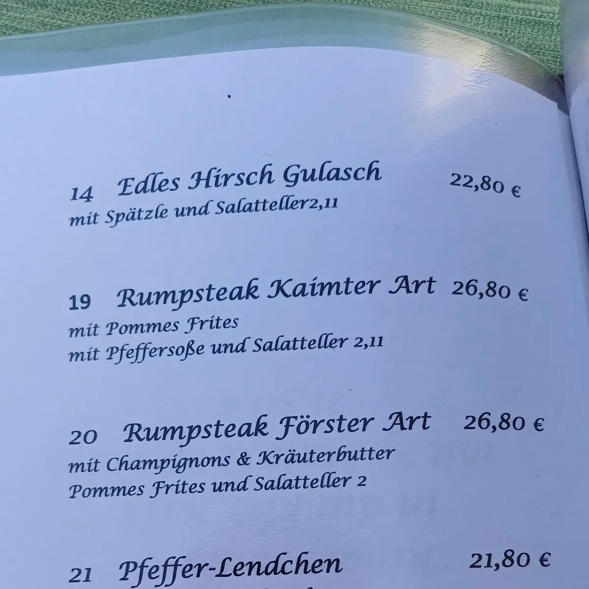 Speisekarte photo 3