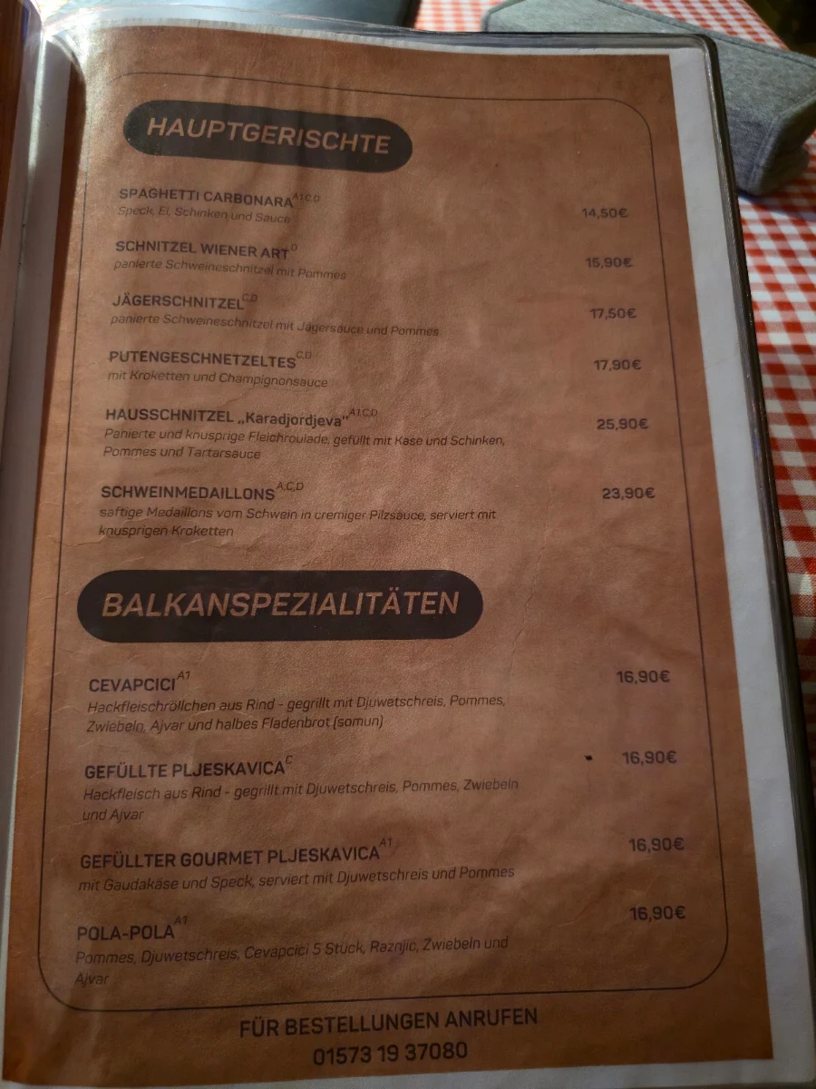 Speisekarte photo 2