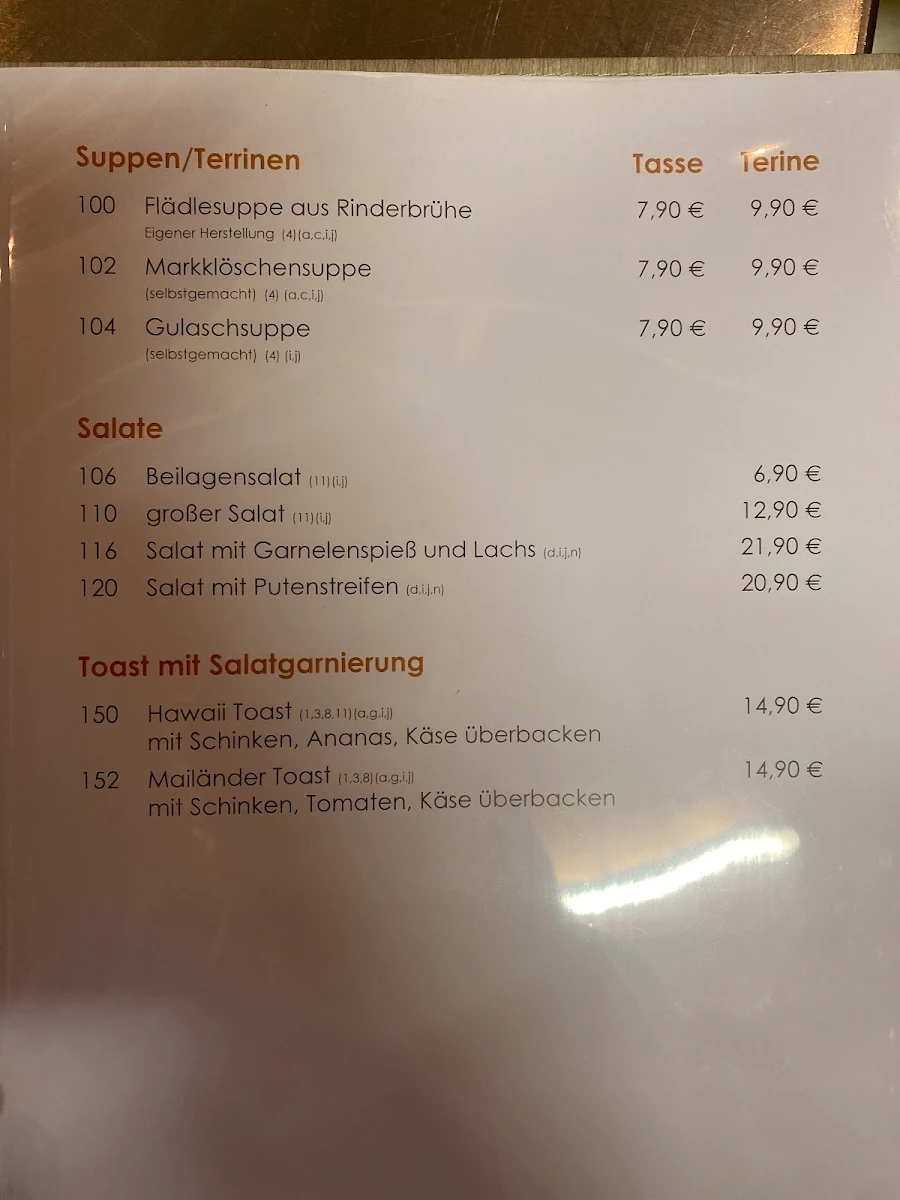 Speisekarte photo 1
