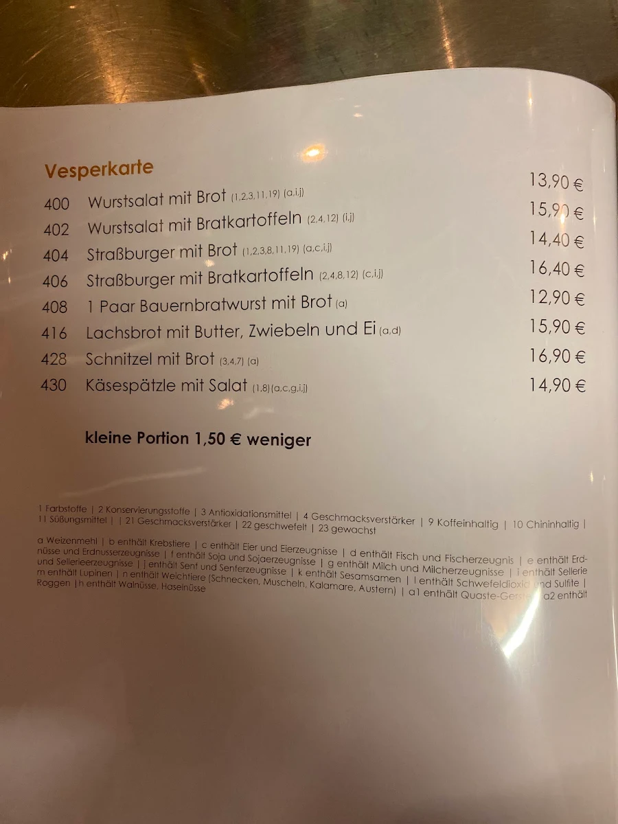 Speisekarte photo 2