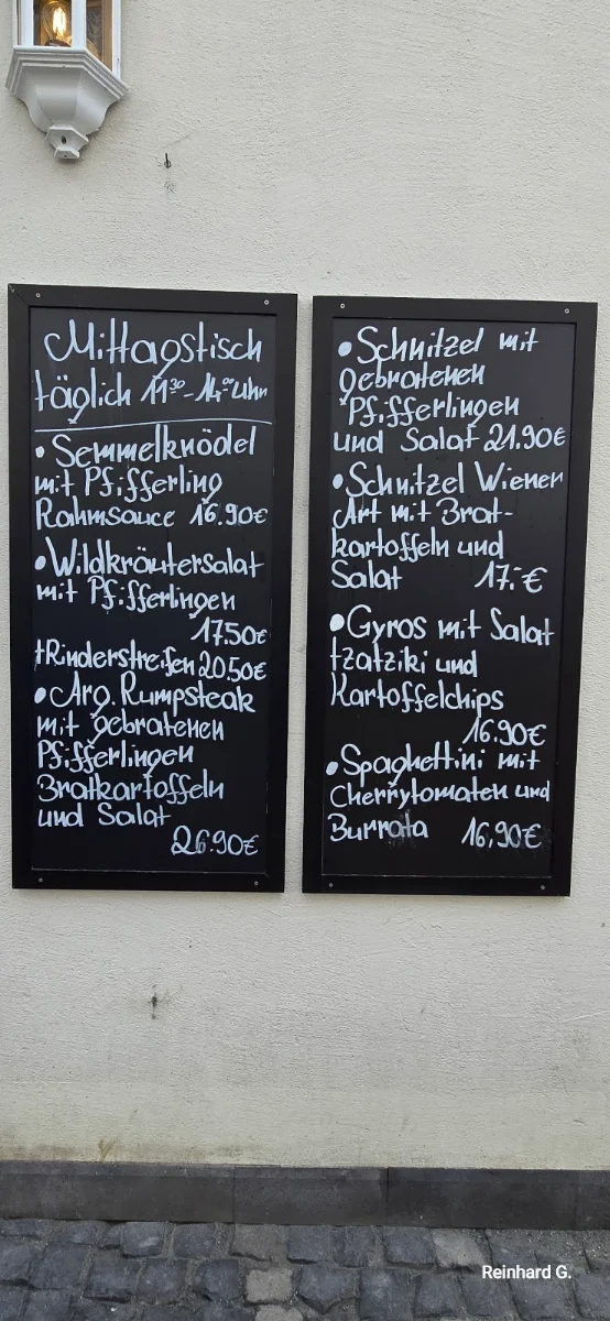 Speisekarte, Café Konditorei Im Amthof