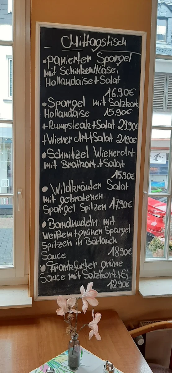 Speisekarte, Café Konditorei Im Amthof