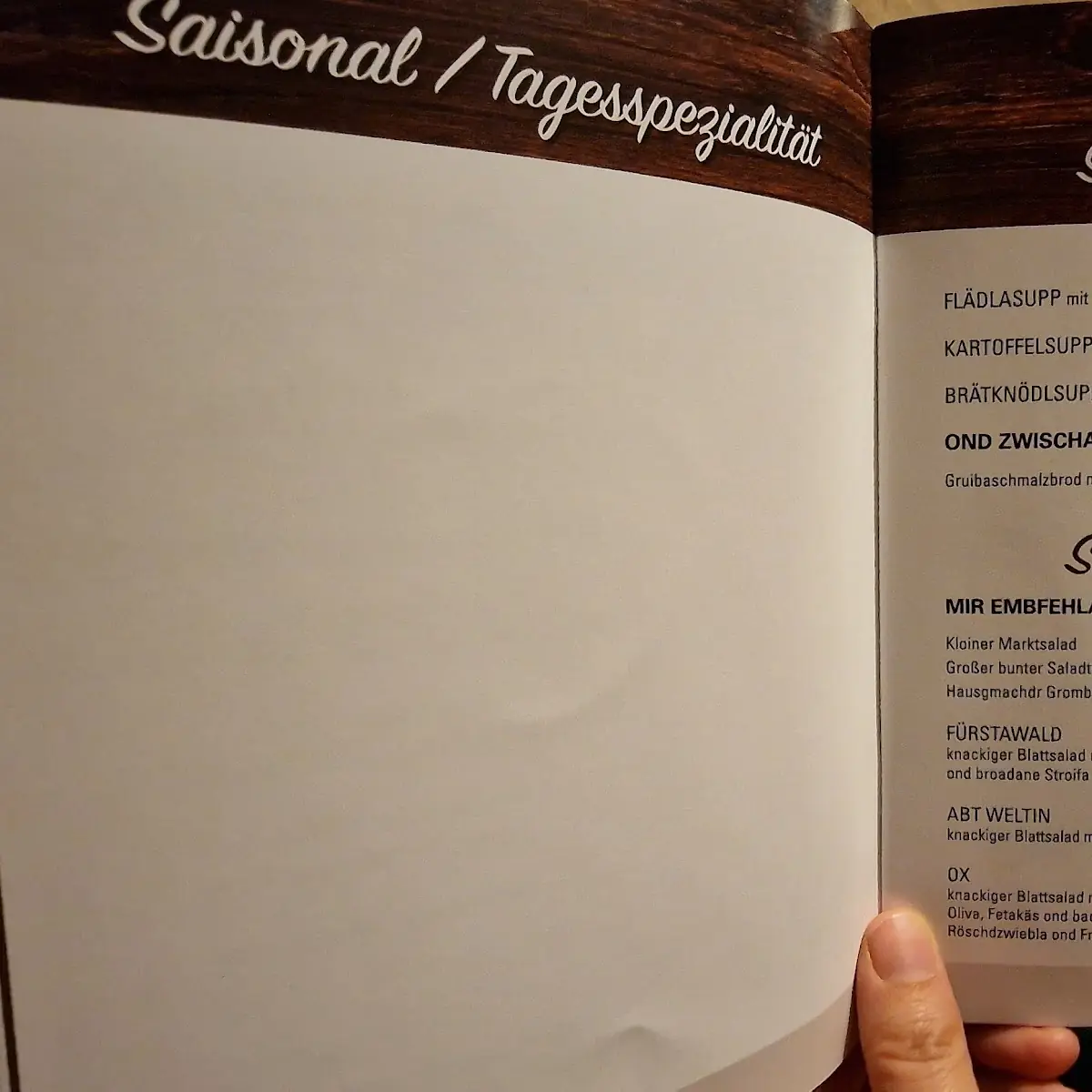 Speisekarte photo 3