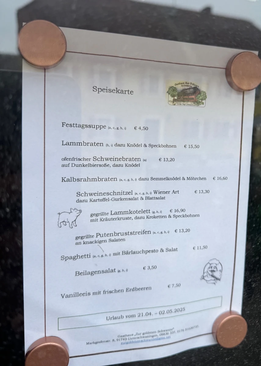 Speisekarte photo 1