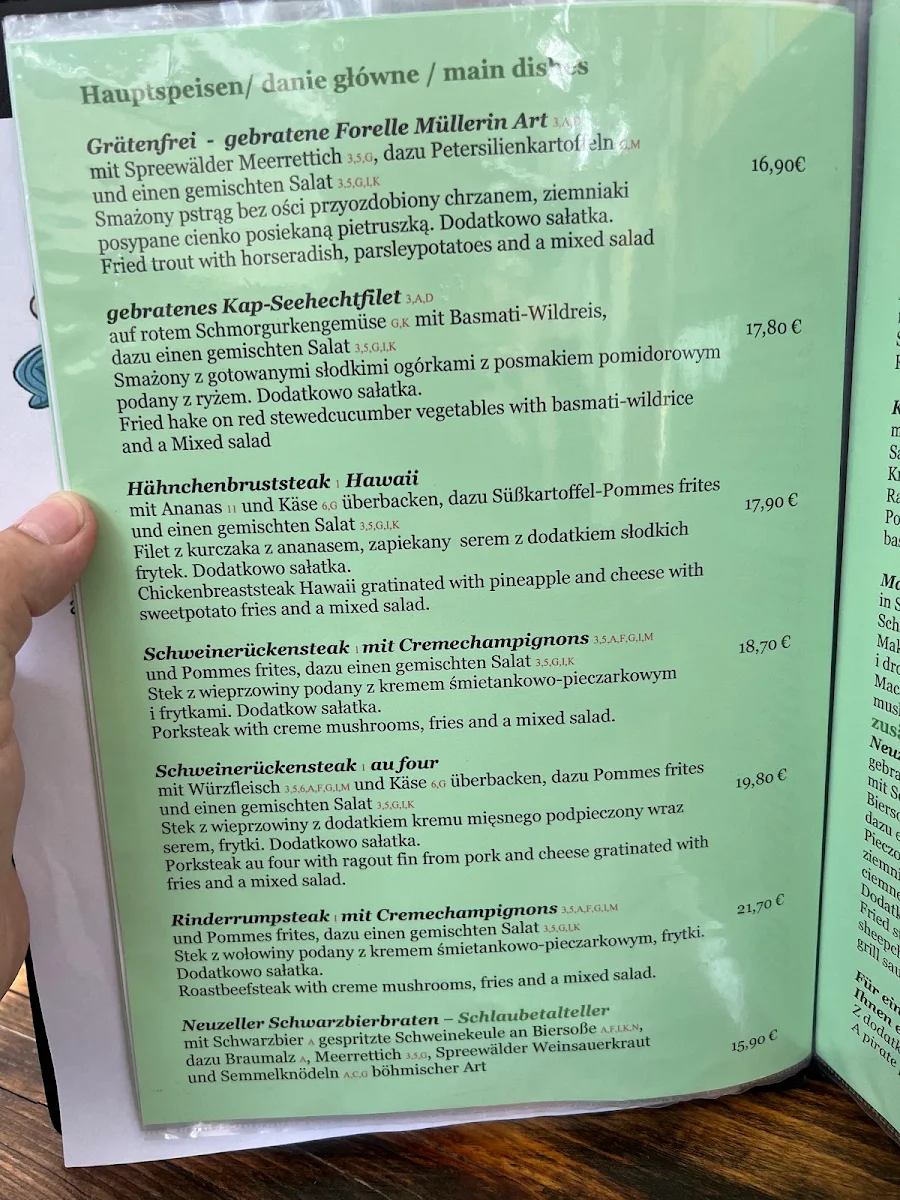 Speisekarte photo 2