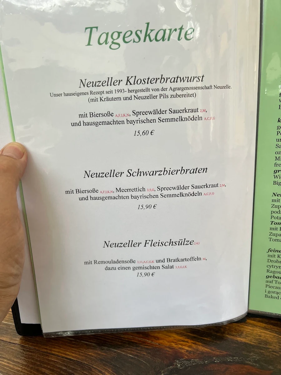 Speisekarte photo 3