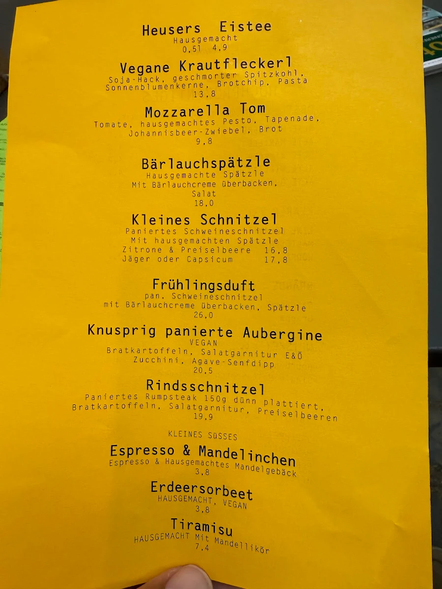 Speisekarte photo 1