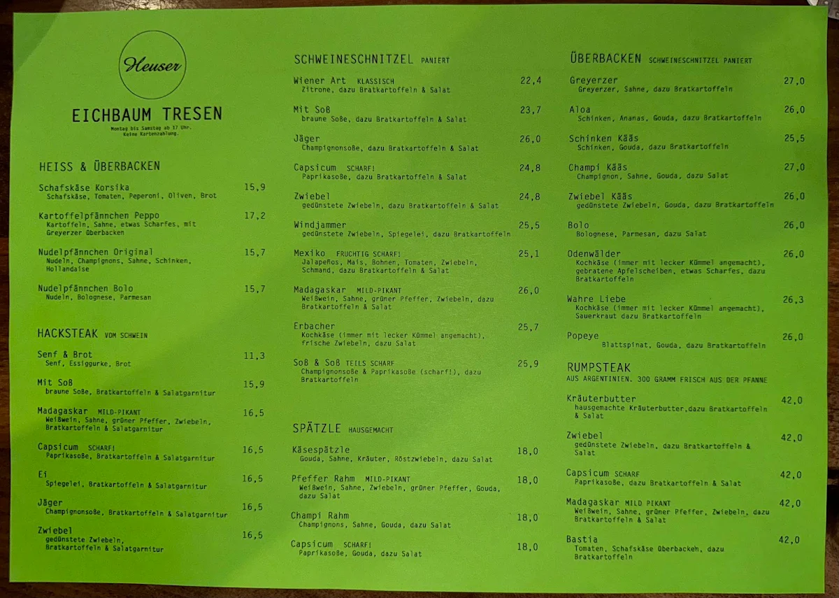 Speisekarte photo 2