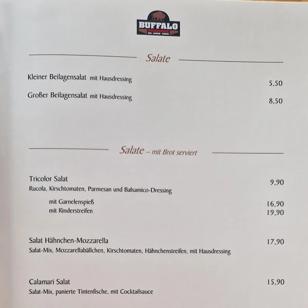 Speisekarte photo 3