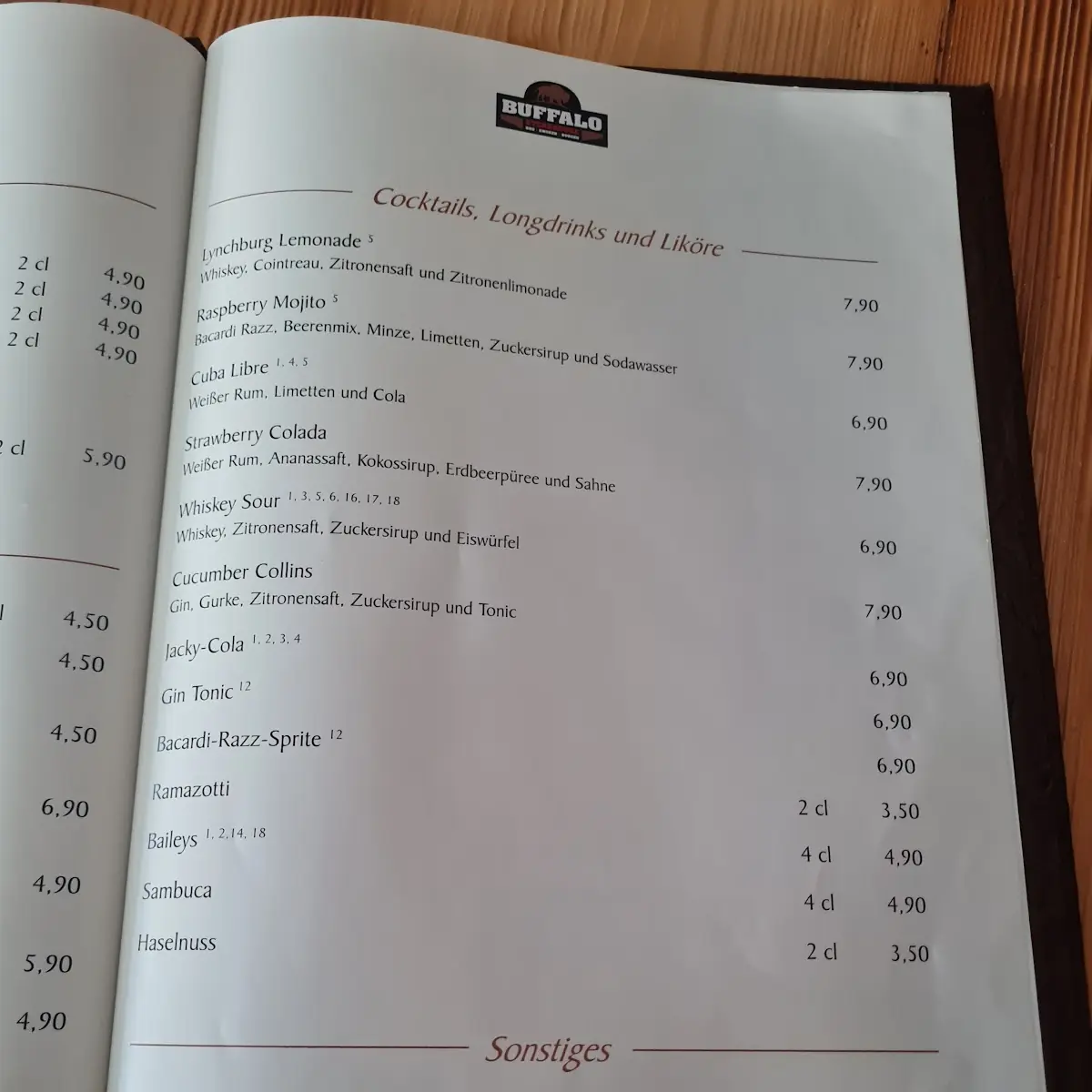 Speisekarte photo 5