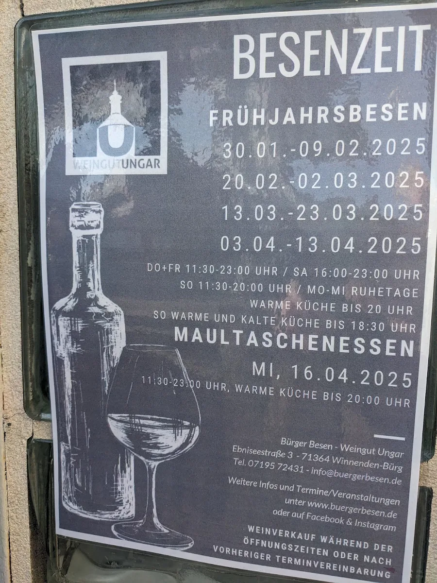 Speisekarte, Bürger Besen