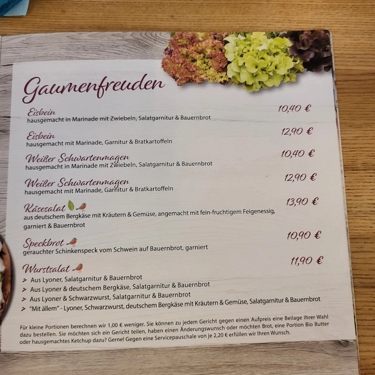 Speisekarte photo 9