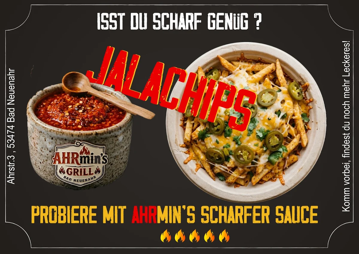 Speisekarte, Ahrmin`s grill