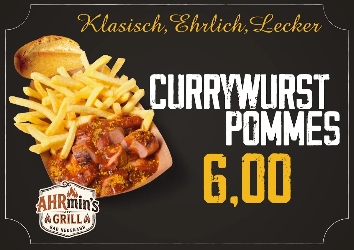 Speisekarte, Ahrmin`s grill