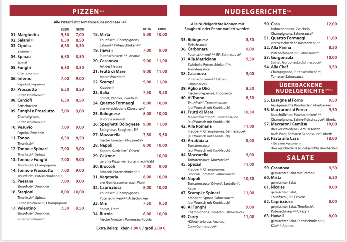 Speisekarte photo 1