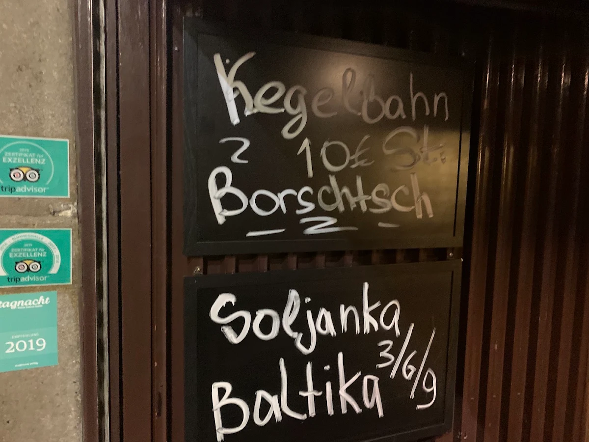 Speisekarte, Dostoevsky