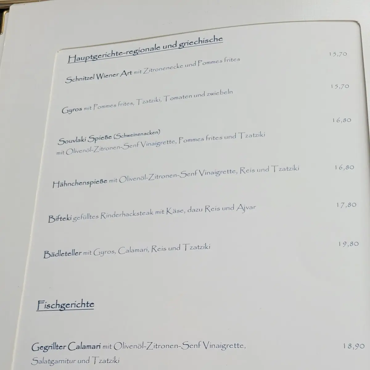 Speisekarte photo 6