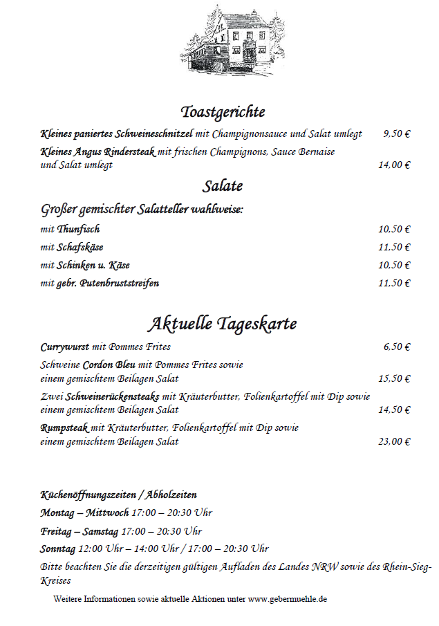 Speisekarte photo 2