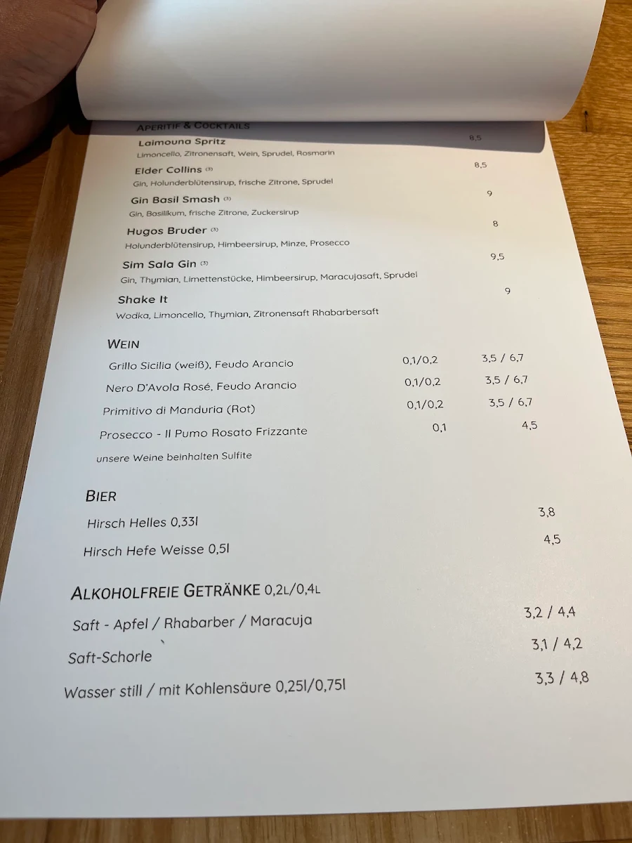 Speisekarte, Laimouna