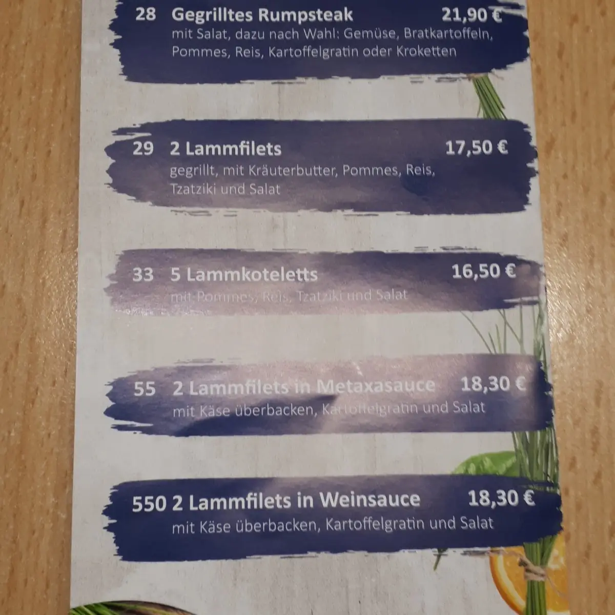 Speisekarte photo 10