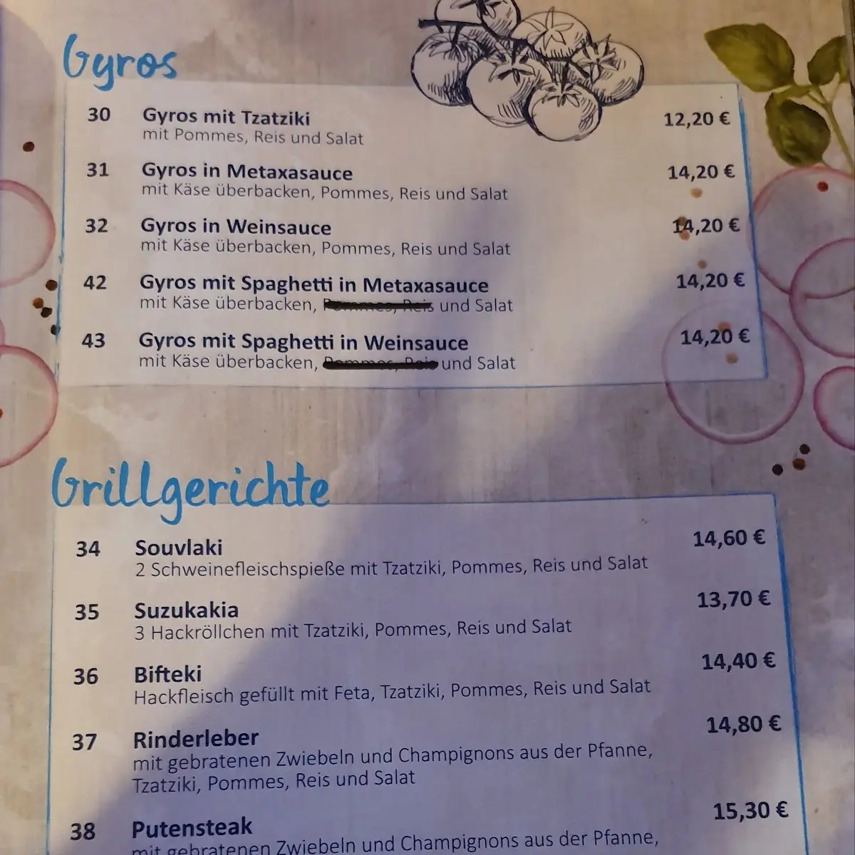 Speisekarte photo 4