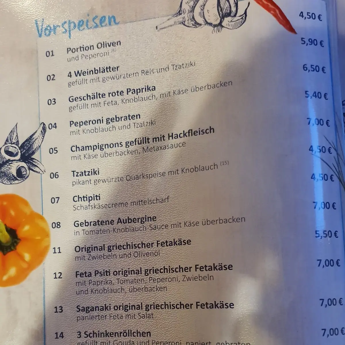 Speisekarte photo 9