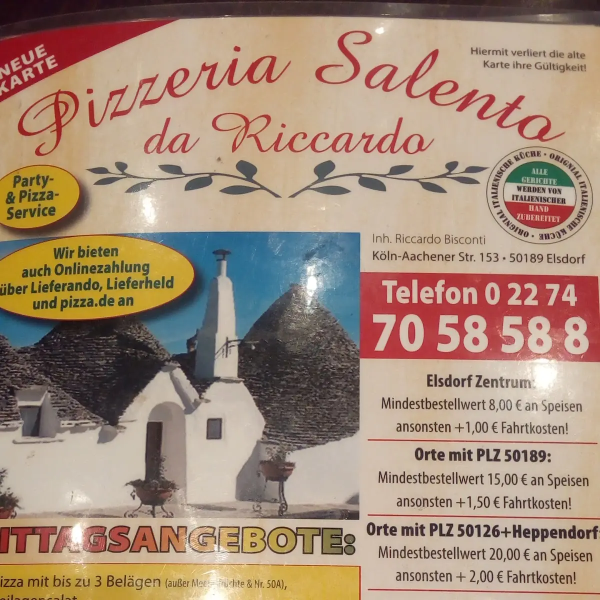 Speisekarte photo 1