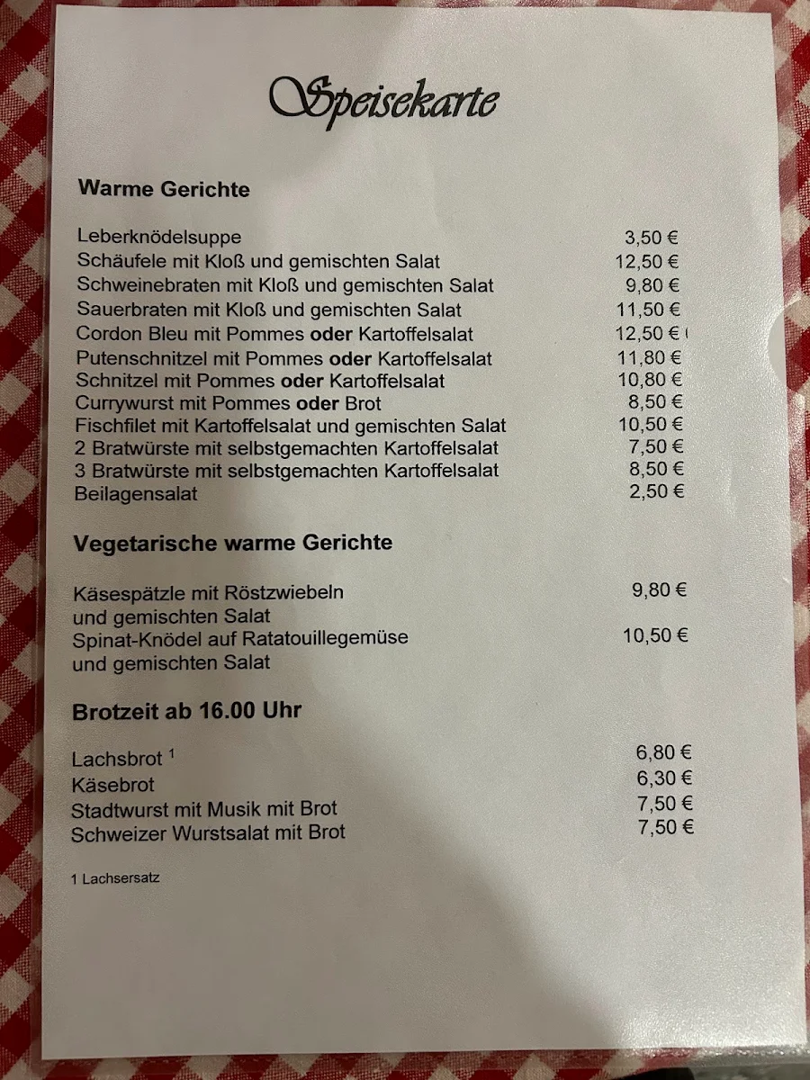 Speisekarte, Rast-Waggon Rupprechtstegen - Anita Regn
