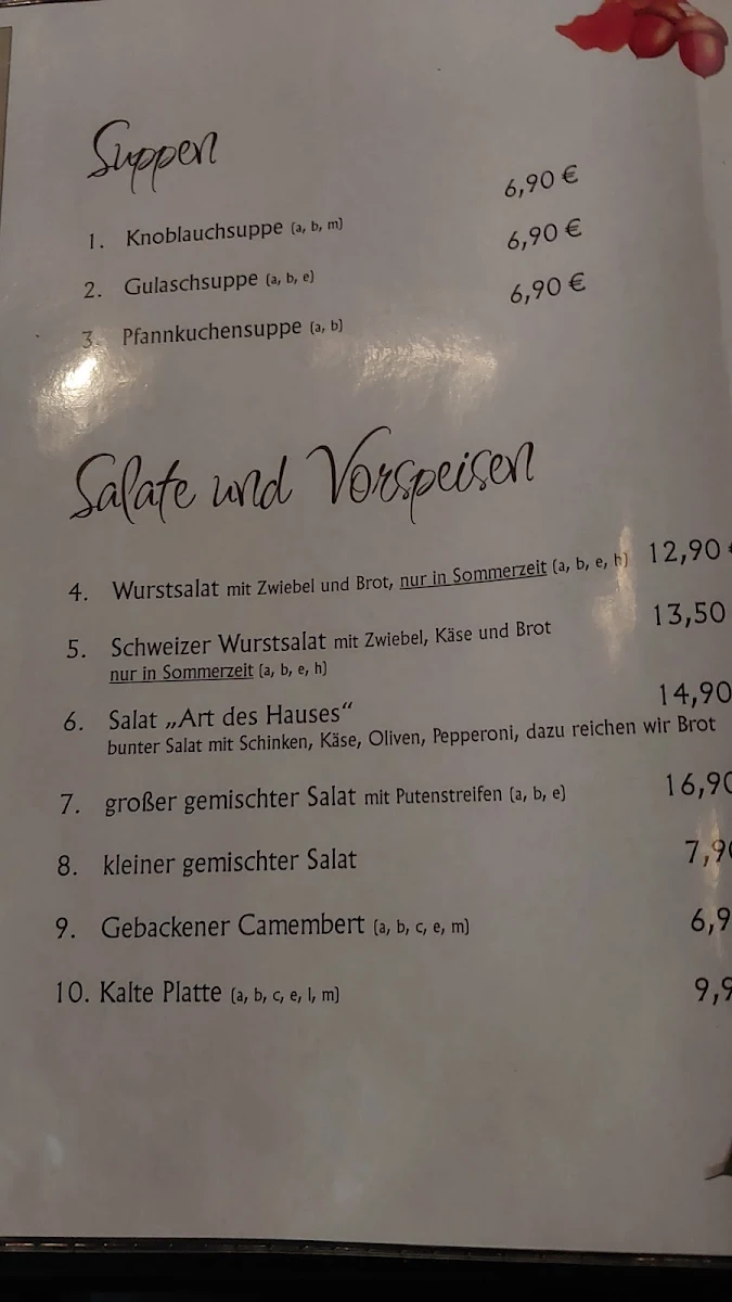 Speisekarte photo 6