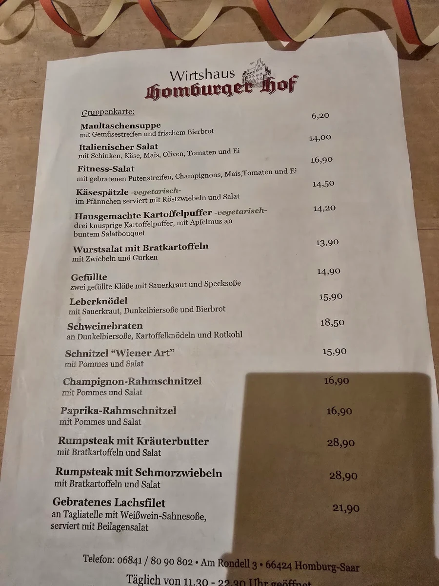 Speisekarte photo 3