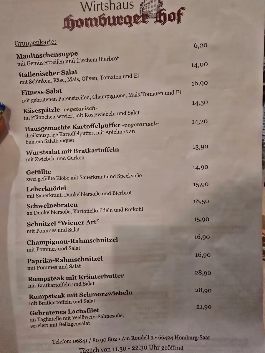 Speisekarte photo 4