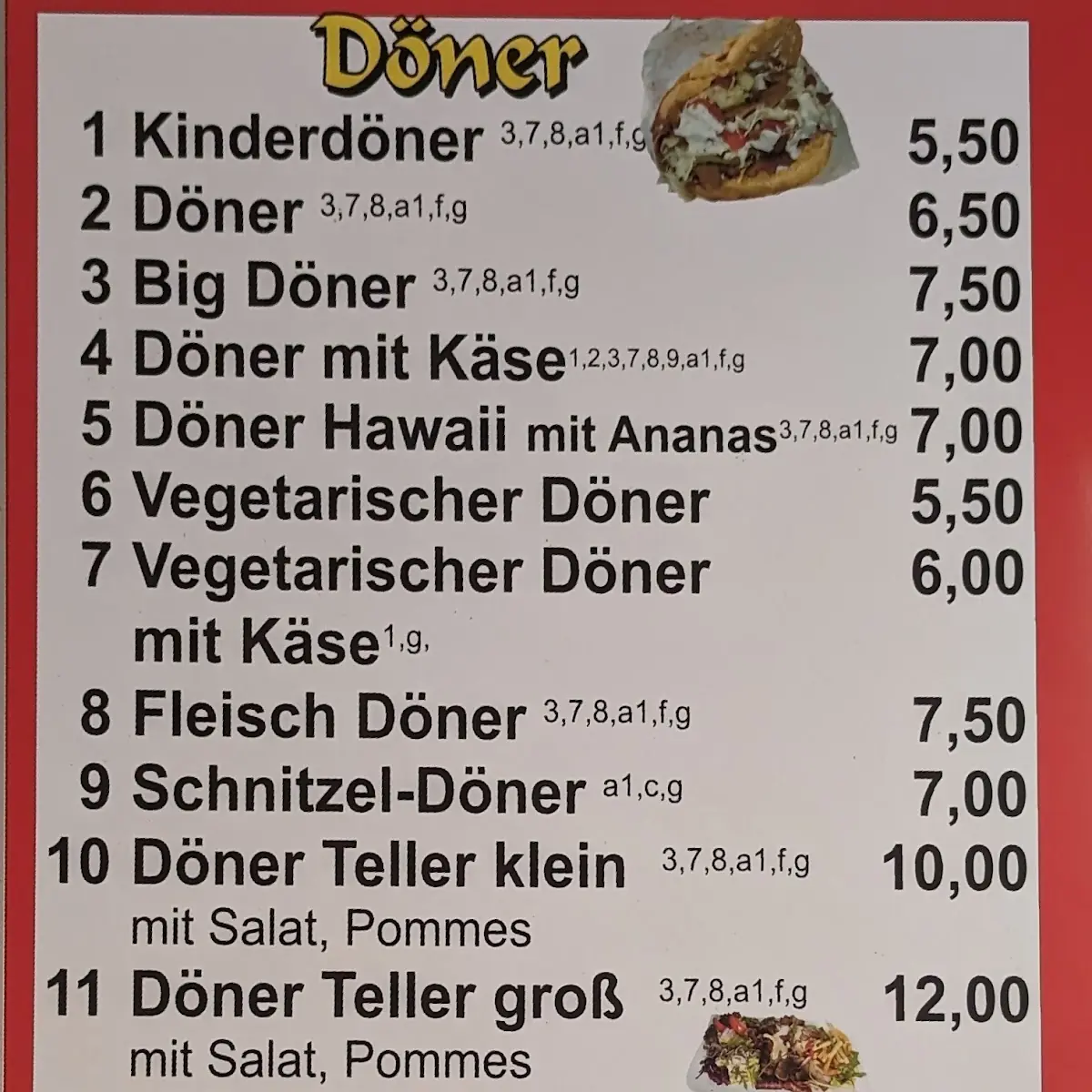 Speisekarte photo 1