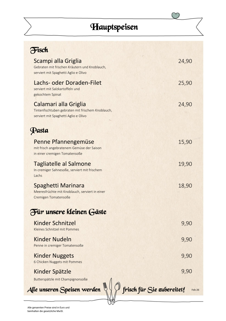 Speisekarte photo 8