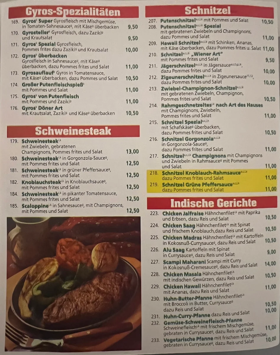 Speisekarte photo 3