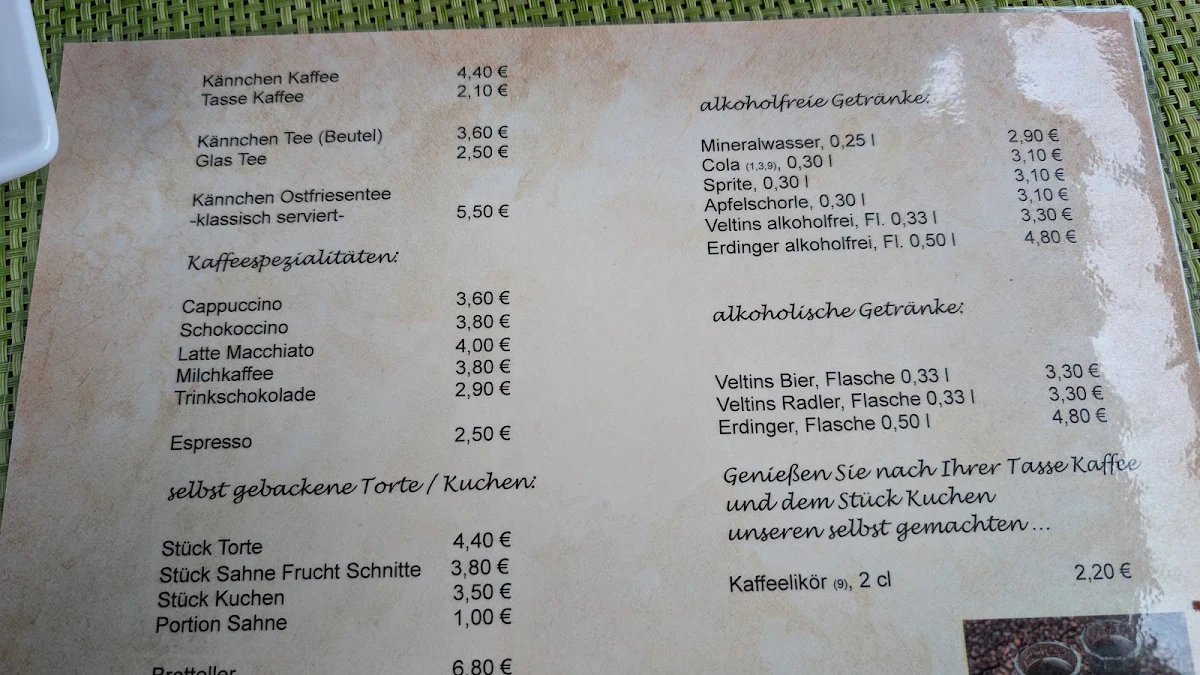 Speisekarte photo 1