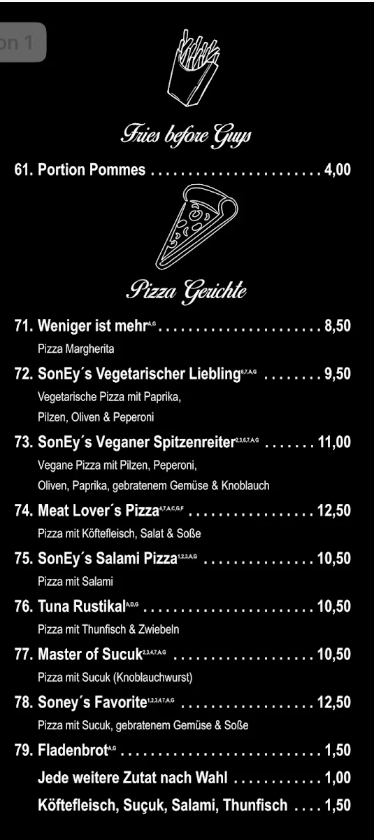 Speisekarte photo 6