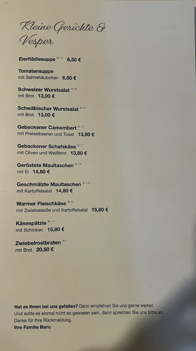Speisekarte photo 5