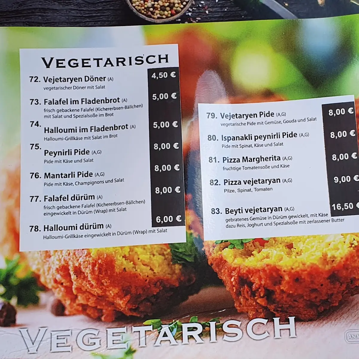 Speisekarte photo 1