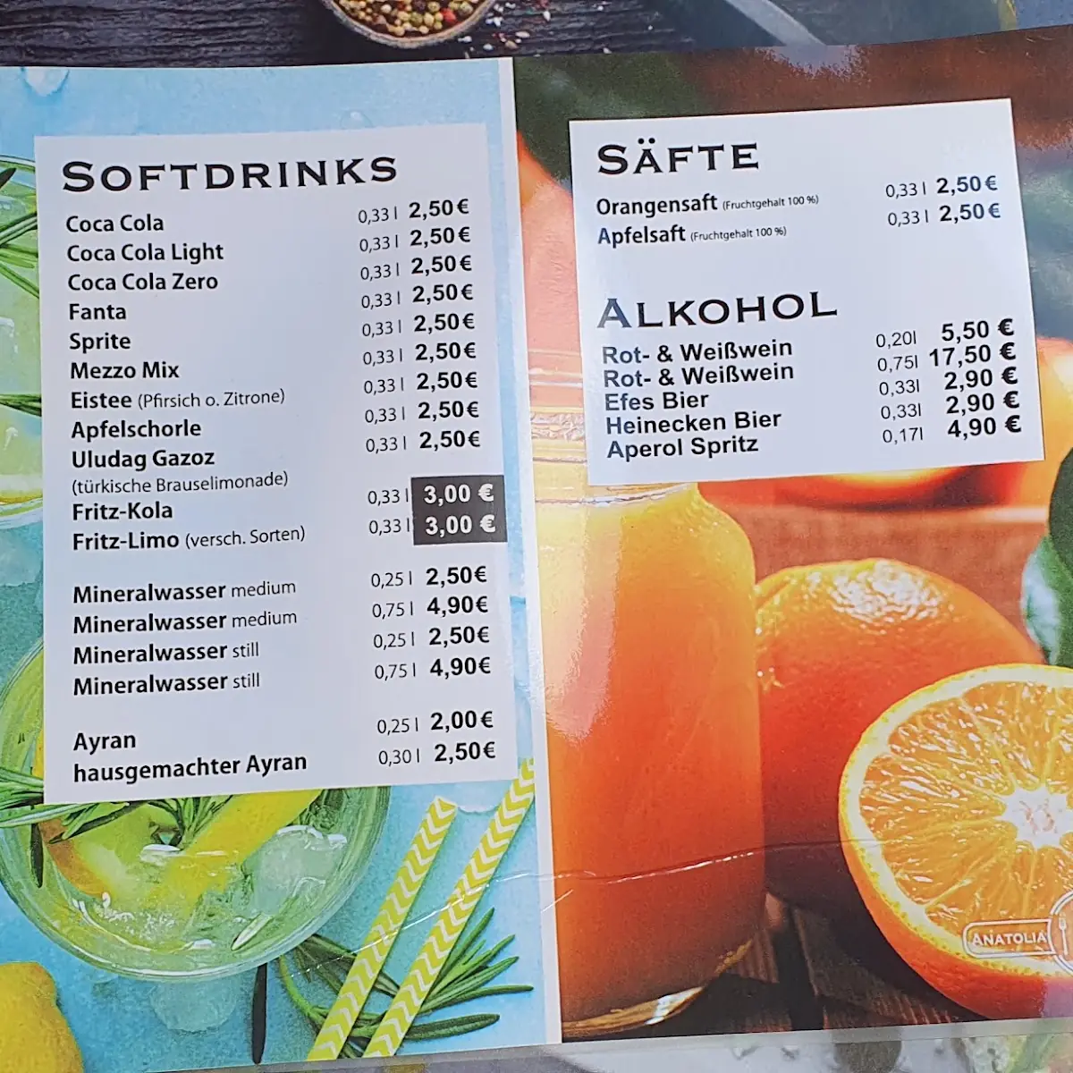 Speisekarte photo 5