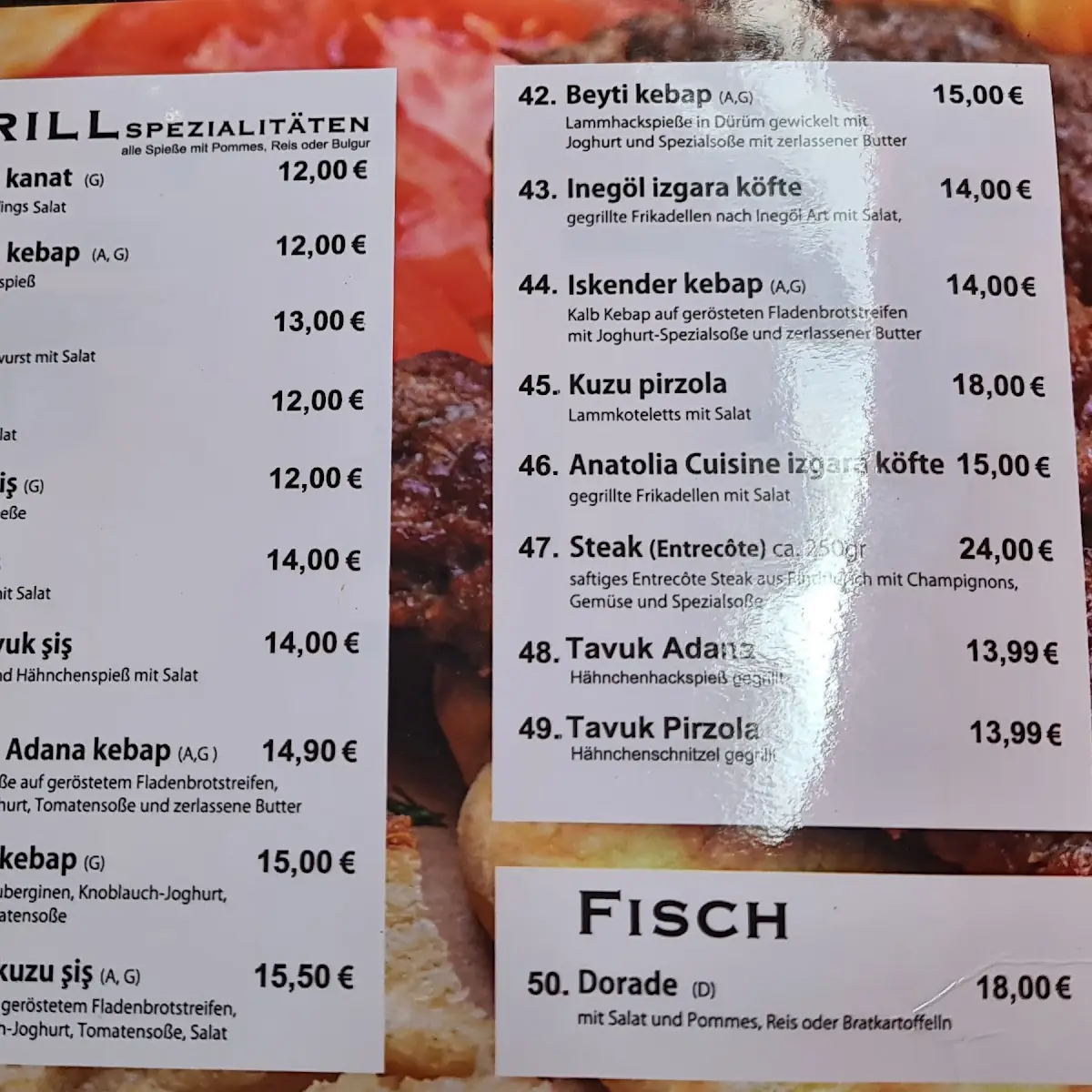 Speisekarte photo 8