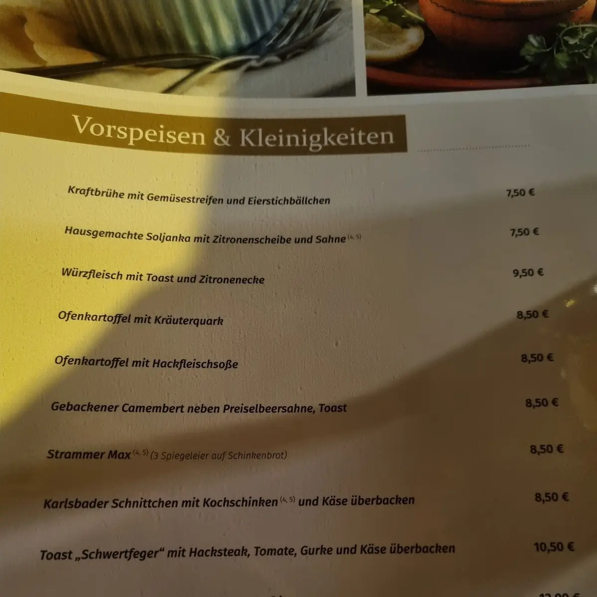 Speisekarte photo 3