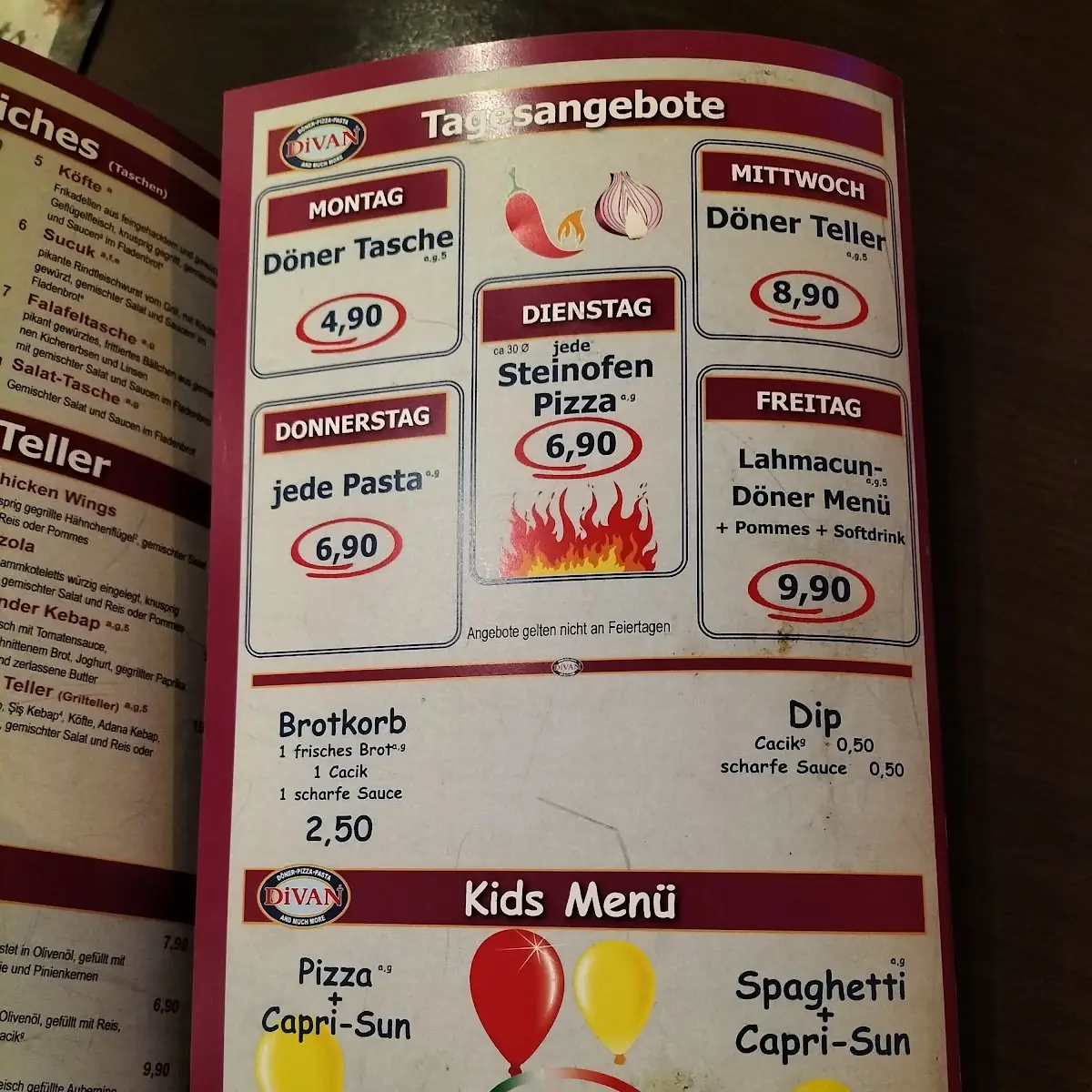 Speisekarte photo 5