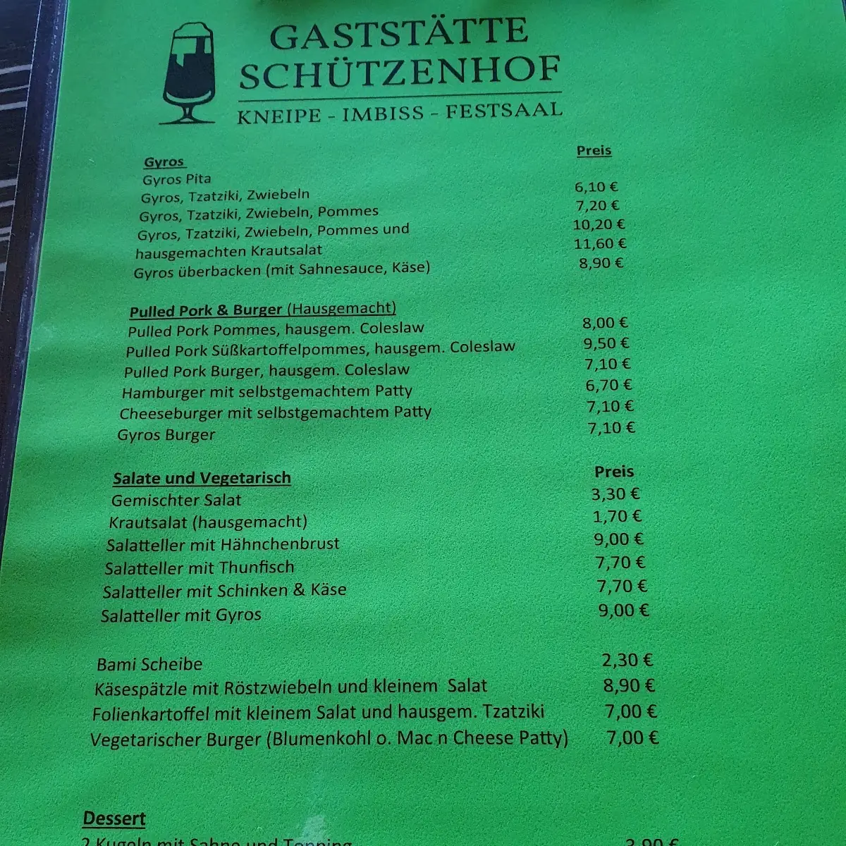 Speisekarte photo 2