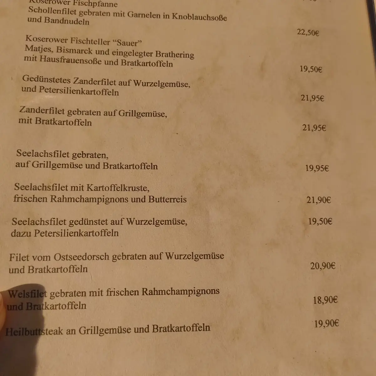 Speisekarte photo 1