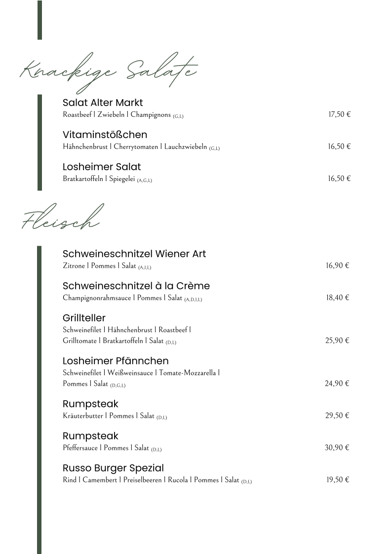 Speisekarte photo 1